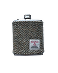 Stainless Steel Hipflask Wrapped in Harris Tweed®