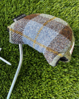 Mallet Golf Putter Cover with Magnet Closure in Harris Tweed®