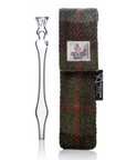 Pocket Glass Whisky Water Dropper in Harris Tweed® Case