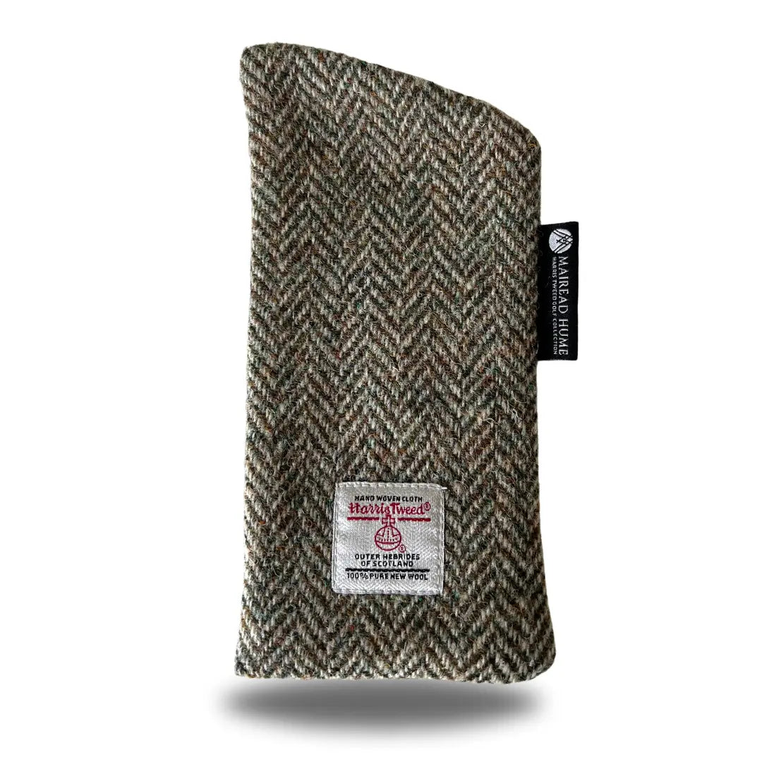 Sunglass Case with Velvet Lining in Herringbone Harris Tweed®