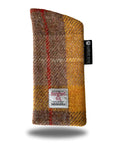 Sunglass Case with Velvet Lining in Yellow Check Harris Tweed®