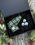 XmasGift Box - Par - Green Check Harris Tweed