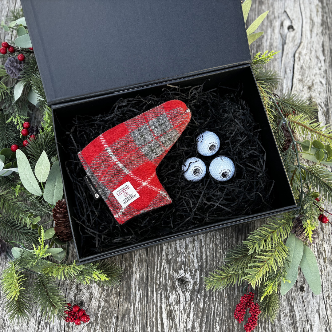 Xmas Gift Box - Par Red Harris Tweed