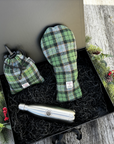 Xmas Gift Box - Eagle - Green Check Tweed