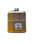 Stainless Steel Hipflask Wrapped in Harris Tweed®