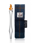 Pocket Water Dropper in Navy Blue Tartan Harris Tweed® pocket